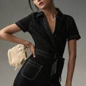 Anthropologie Colette Wrap Jumpsuit by Maeve